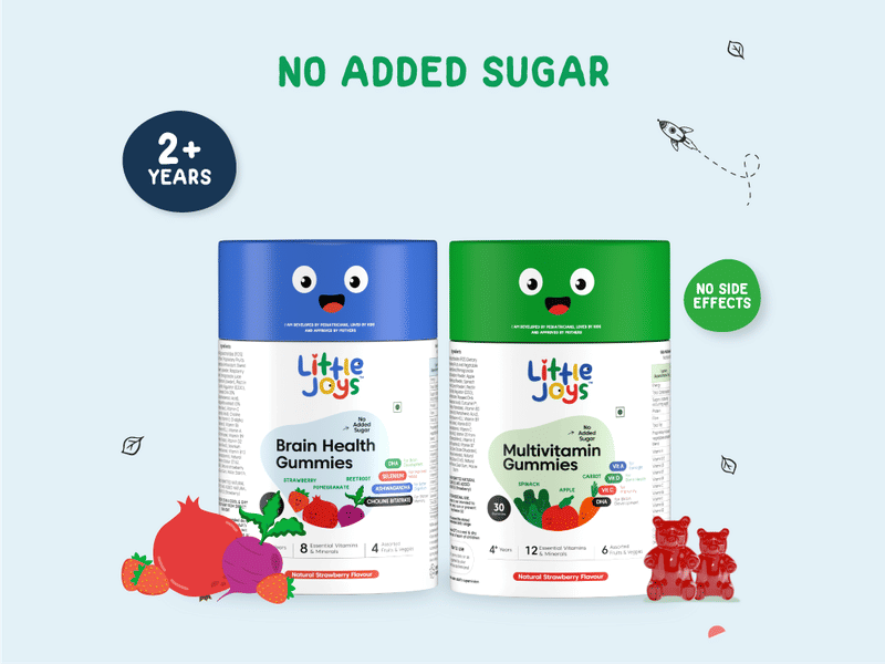 Buy Multivitamin & Brain Gummies Kit (30N) Little Joys